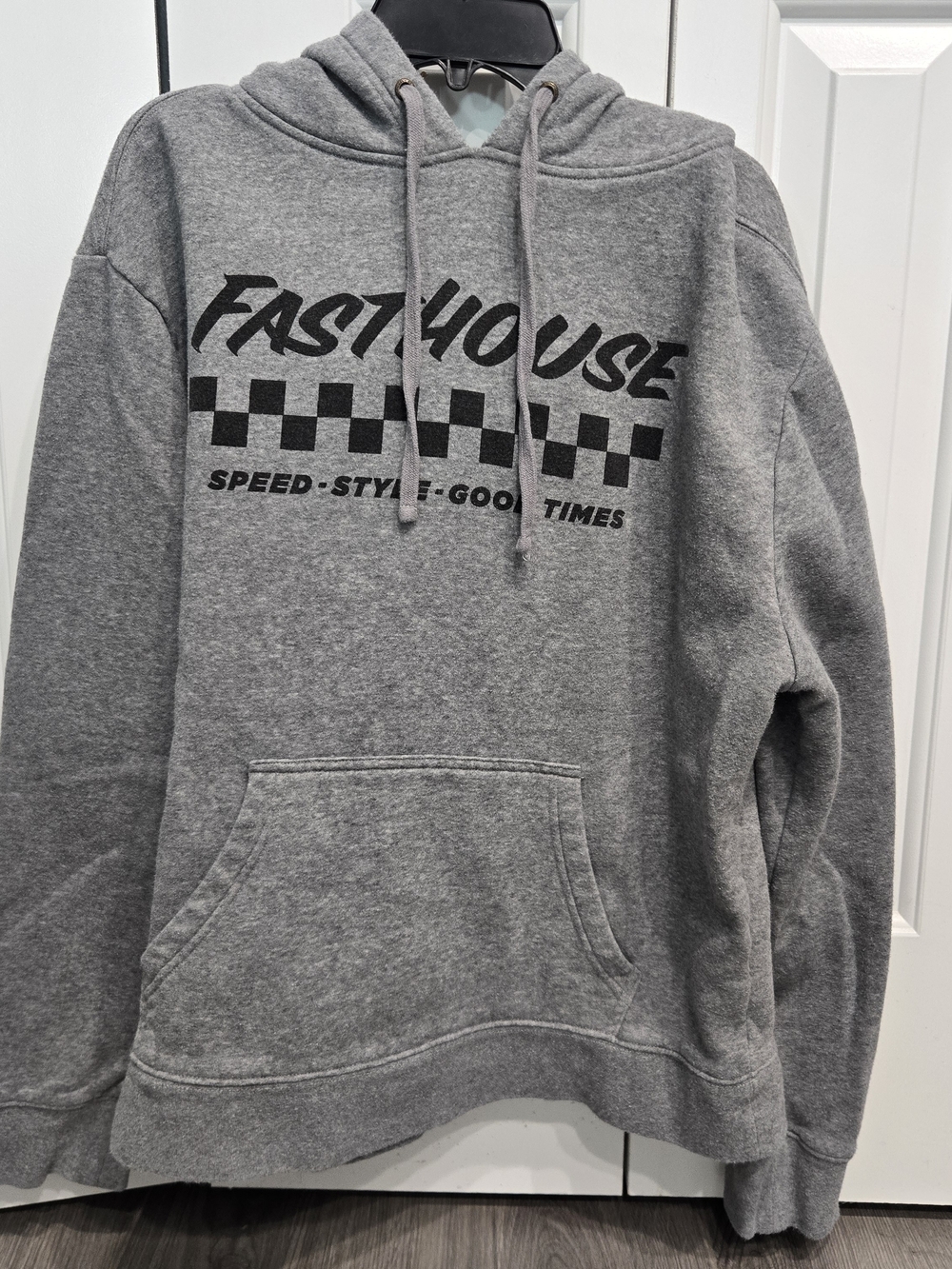 FastHouse Men's Gray Graphic Pullover Hoodie